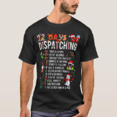 T-shirt 12 Days Of Dispatching Funny Christmas Dispatcher (Devant)