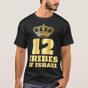 T-shirt 12 Douze tribus d'Israël Hébreux Israélite Yah