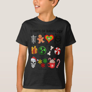 T-shirt 12 Jours De Radiologie Technicien Xray Ct Irm Joye