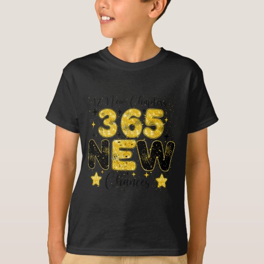 T-shirt 12 New Chapters 365 New Chances Happy New Year 202 (Devant)