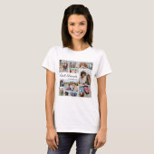 T-shirt 12 Photo Collage Best Friends Forever Unisex (Devant entier)
