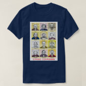 T-shirt 12 portraits de compositeurs de piano (Design devant)