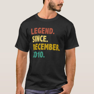 T-shirt 12 Years Old Legend Since December 2010 12th Bir