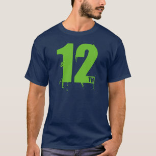 T-shirt 12e action Green Seattle