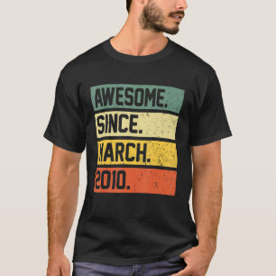 T-shirt 12e anniversaire 12 ans stupéfiant depuis mars 201