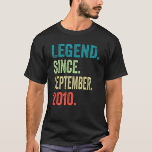 T-shirt 12e anniversaire 12 ans Vintage Rétro Septembre
