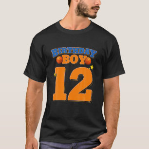T-shirt 12E Anniversaire Boy Basketball - Enfant De 12 Ans