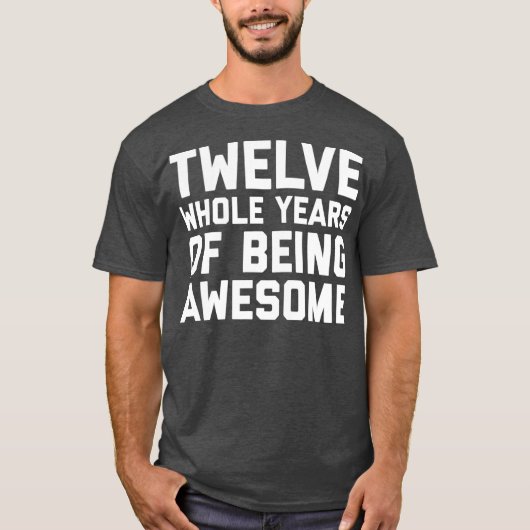 T-shirt 12e anniversaire Cadeau Âge 12 ans Garçon Fils (Devant)