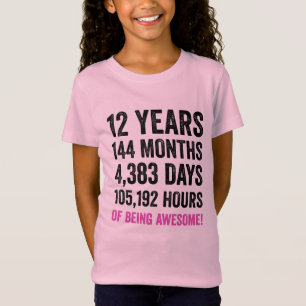 T-Shirt 12e anniversaire // Compte à rebours pour l'annive