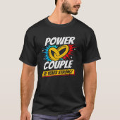 T-shirt 12e anniversaire Couples mariés 12 ans fort (Devant)