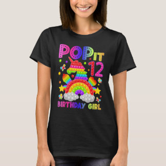 T-shirt 12e anniversaire Fidget Jouet Pop It Anniversaire 