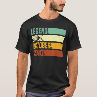 T-shirt 12e anniversaire garçon 12 ans légende depuis octo