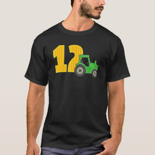 T-shirt 12e anniversaire garçon 12 ans Vieux camion de fer