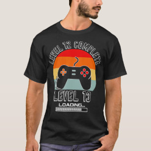 T-shirt 12e Anniversaire Joueur Vidéo 12 Ans Cadeaux Garço