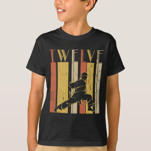 T-shirt 12e anniversaire Karate Retro Taekwondo Martial Ar