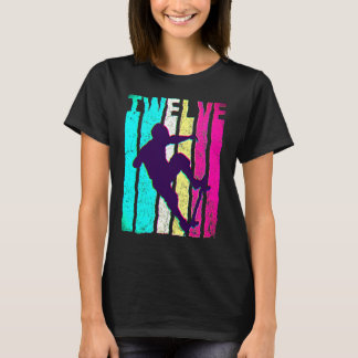 T-shirt 12e anniversaire Retro Skateboard Skate 12 ans