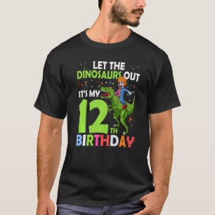 T-shirt 12e Anniversaire Rex Clown Circus laisser les dino