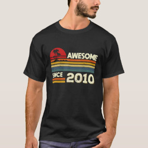 T-shirt 12e anniversaire stupéfiant depuis 2010 12 ans Bir