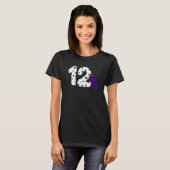 T-shirt 12e fête d'anniversaire gâteau Labrador Chien chio (Devant entier)