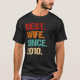 T-shirt 12ème anniversaire de Mariage Meilleure femme rétr