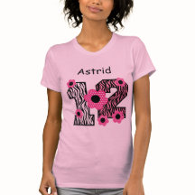 12ème Nom fait sur commande V025A4J2 de zèbre rose