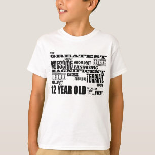T-shirt 12èmes ans de fête d'anniversaire d'amusement pl