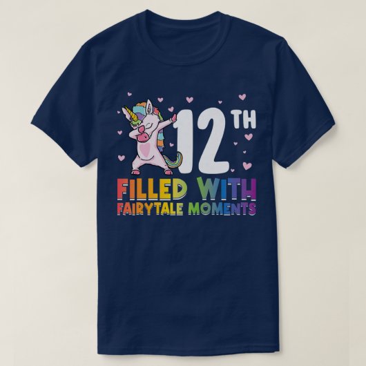 T-shirt 12th filled with fairytale couple bdayT-shirt (Design devant)