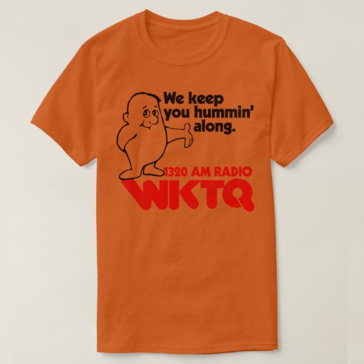 T-shirt 1320 WKTQ Pittsburgh Station radio rétro défectueu (Design devant)