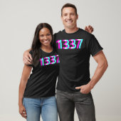 T-shirt 1337 - Programmer Coder Geek Nerd Hacker Gamer Gif (Unisexe)