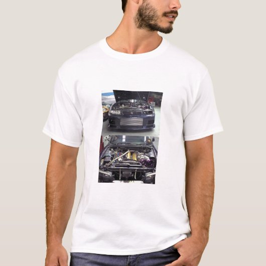T-shirt 1350 puissances en chevaux Nissan Skyline R33 (Devant)