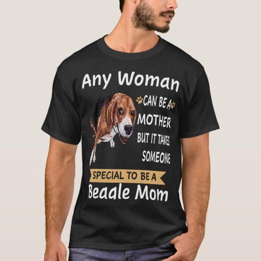 T-shirt 135 Spécial Pour Être Une Mère Beagle (Devant)