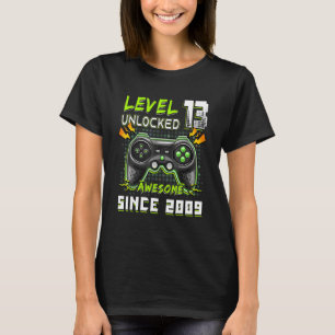 T-shirt 13 Ancien Niveau 13 Déverrouillé Awesome 2009 Birt