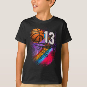 T-shirt 13 ans 13e anniversaire Basketball Ado officiel