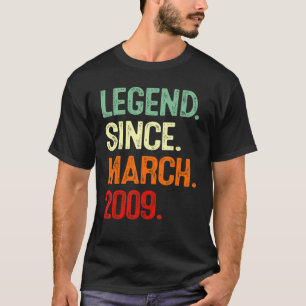 T-shirt 13 Ans Adolescent 13ème Anniversaire Légende depui