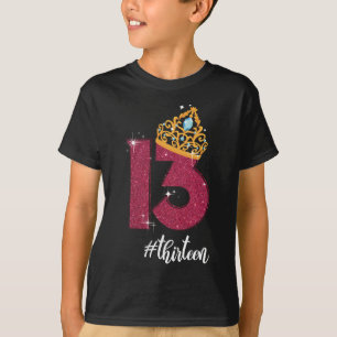 T-shirt 13 ans Adolescent officiel 13e anniversaire Cadeau