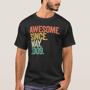 T-shirt 13 ans Awesome depuis mai 2009 13e anniversaire B