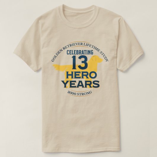 T-shirt 13 ans de héros - Lumière (Design devant)
