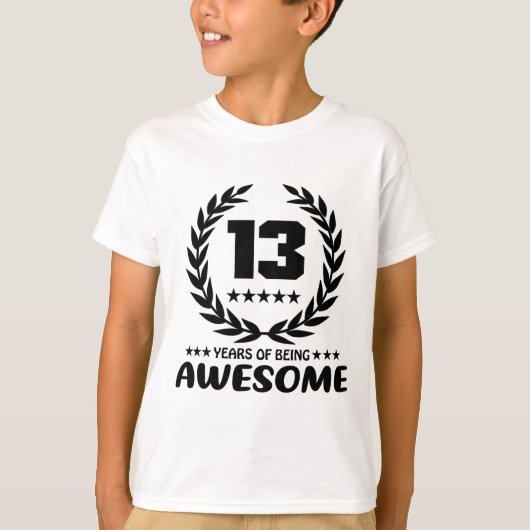 T-shirt 13 ans d'être impressionnant (Devant)