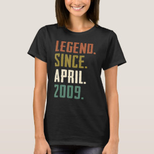T-shirt 13 Ans Légende depuis Avril 2009 13e Anniversaire