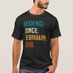 T-shirt 13 Ans Légende depuis février 2010 13e Birt