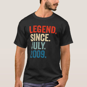 T-shirt 13 Ans Légende depuis Juillet 2009 13e Anniversair