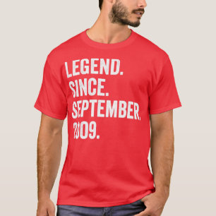 T-shirt 13 Ans Légende depuis septembre 2009 13e Birt