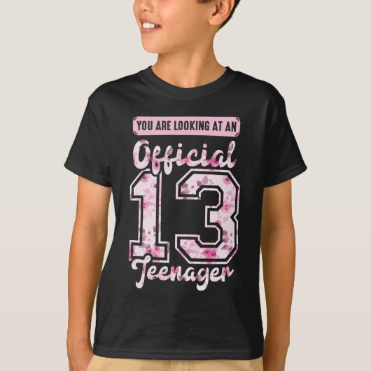 T-shirt 13 ans officiels 13e anniversaire adolescent 13 an (Devant)