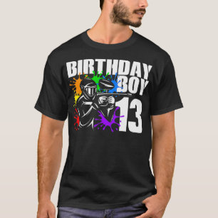 T-shirt 13 ans Paintball Anniversaire Jouets 13e Gif