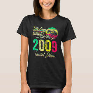 T-shirt 13 ans Vintage août 2009 13e anniversaire