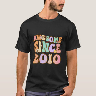 T-shirt 13 Awesome Since 2010 13Th N