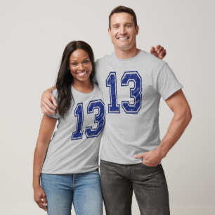 T-shirt 13 coutume Jersey