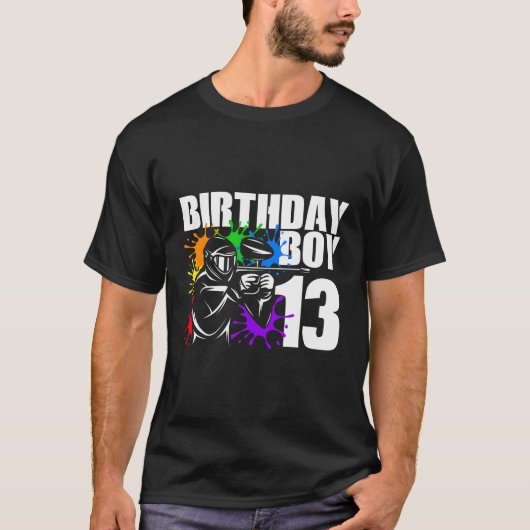 T-shirt 13 Paintball Py 13E Pour (Devant)