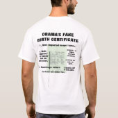 T-SHIRT 13 RAISONS POUR LESQUELLES L'ACTE DE LA NAISSANCE (Dos)