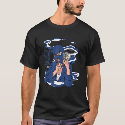 T-shirt 13 Retro Brava Bleu L'Argent Tee Est La Motive Bra (Devant)